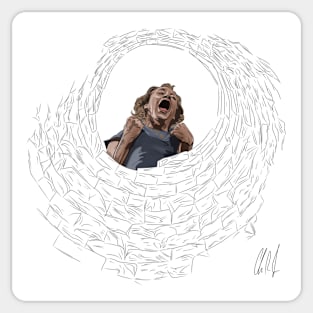 Silence of the Lambs: Girly Scream Sticker